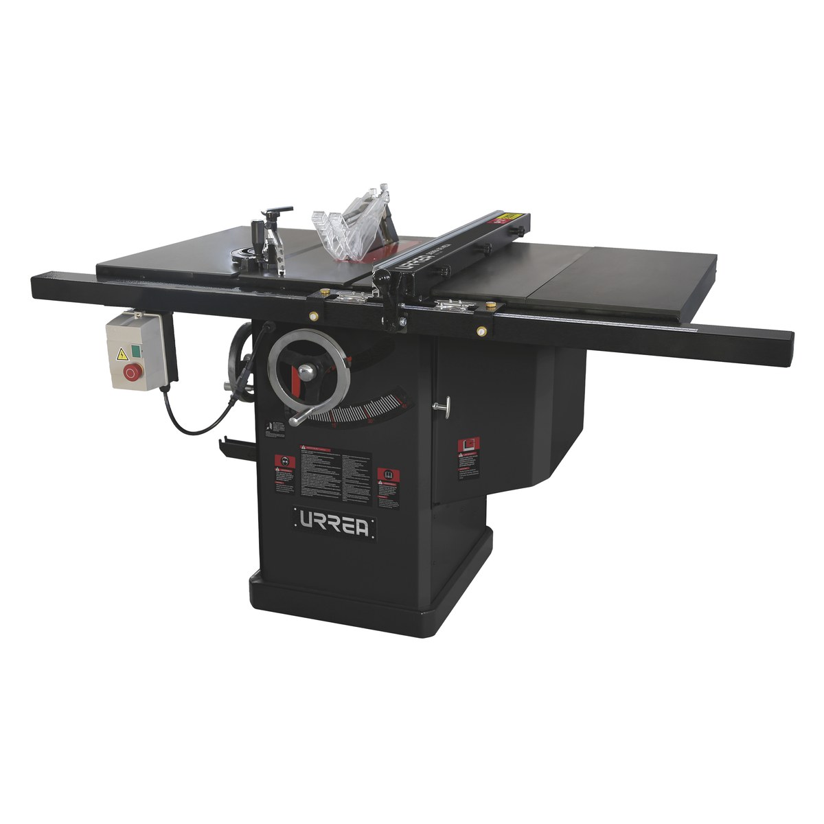Sierra de mesa con ducto de salida para polvo 10", 3 HP, 2200 W, 220 V, 3580 RPM Urrea