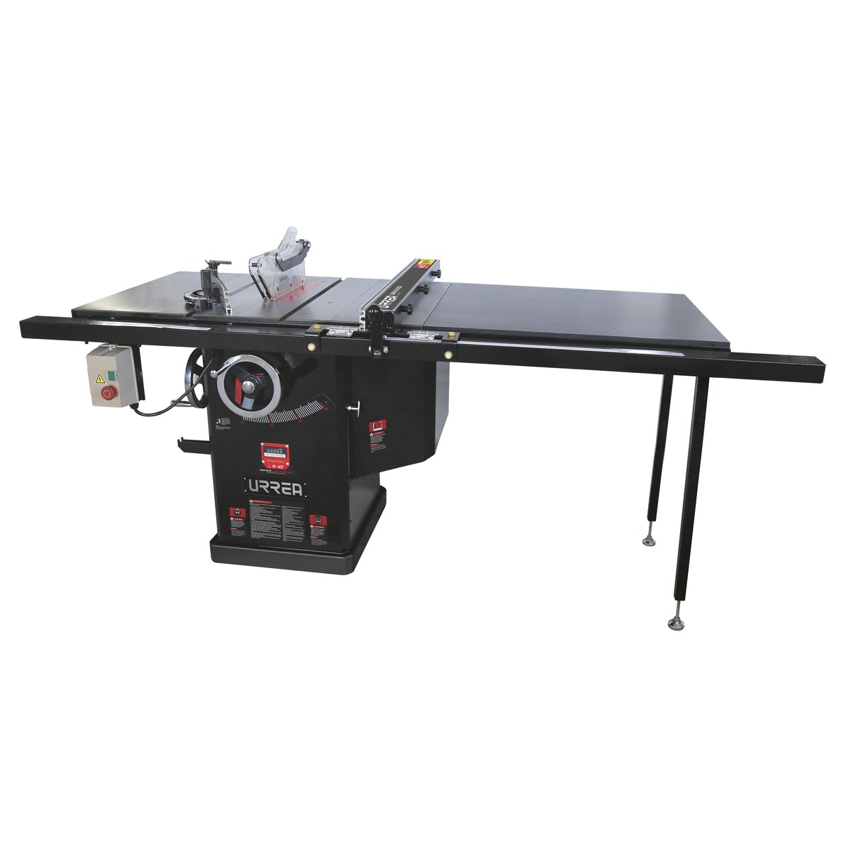 Sierra de mesa con ducto de salida para polvo 12", 4 HP, 3000 W, 220 V, 3580 RPM Urrea