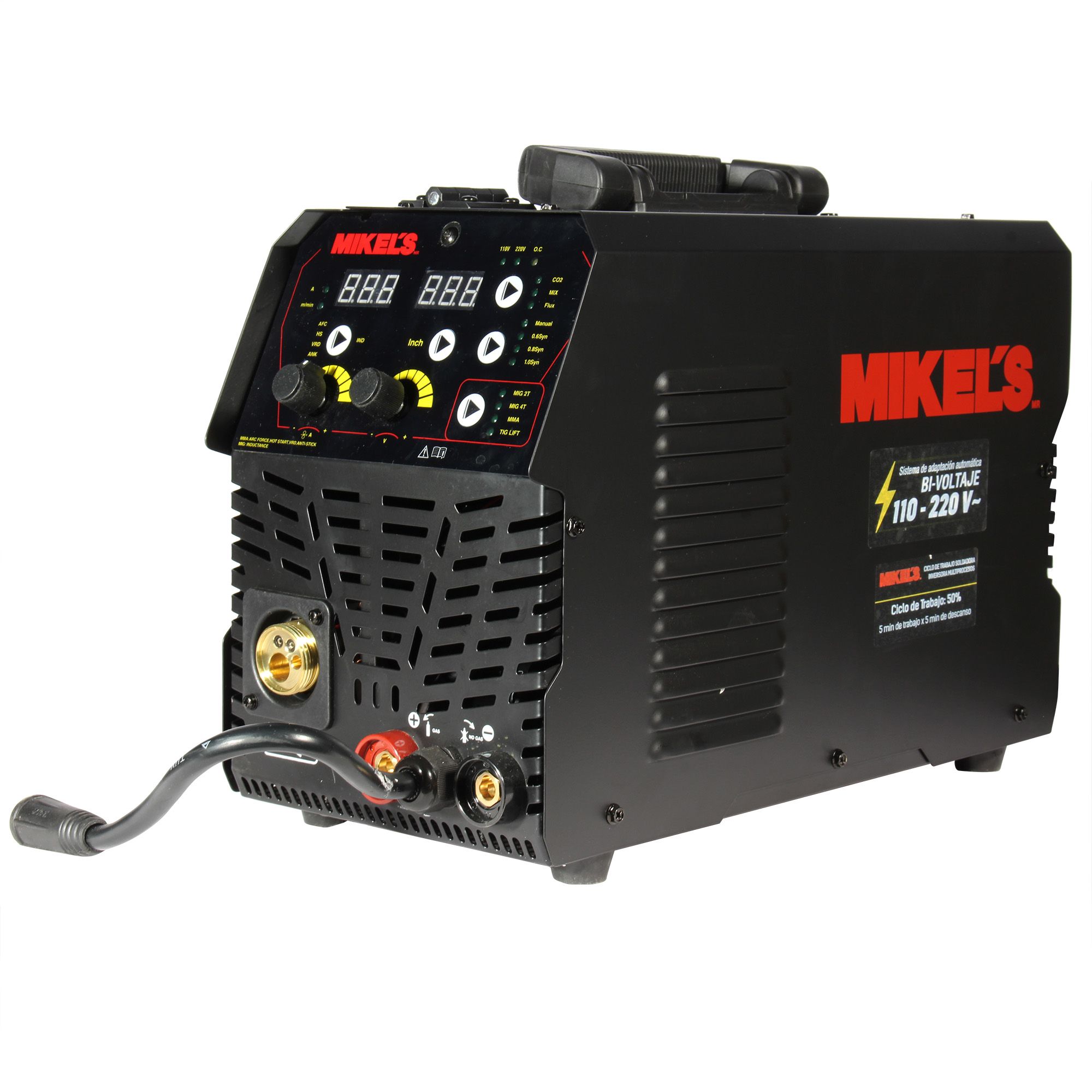 MIKELS SOLMIG-200I Soldadora de micro alambre y electrodo inverter (200 amp)