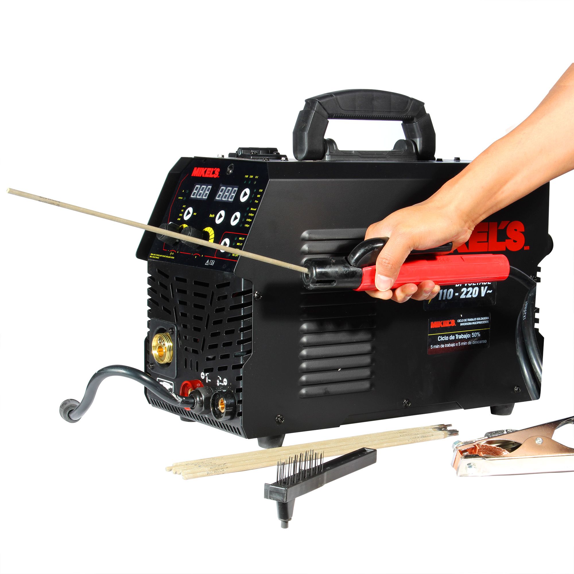 MIKELS SOLMIG-200I Soldadora de micro alambre y electrodo inverter (200 amp) - Imagen 2
