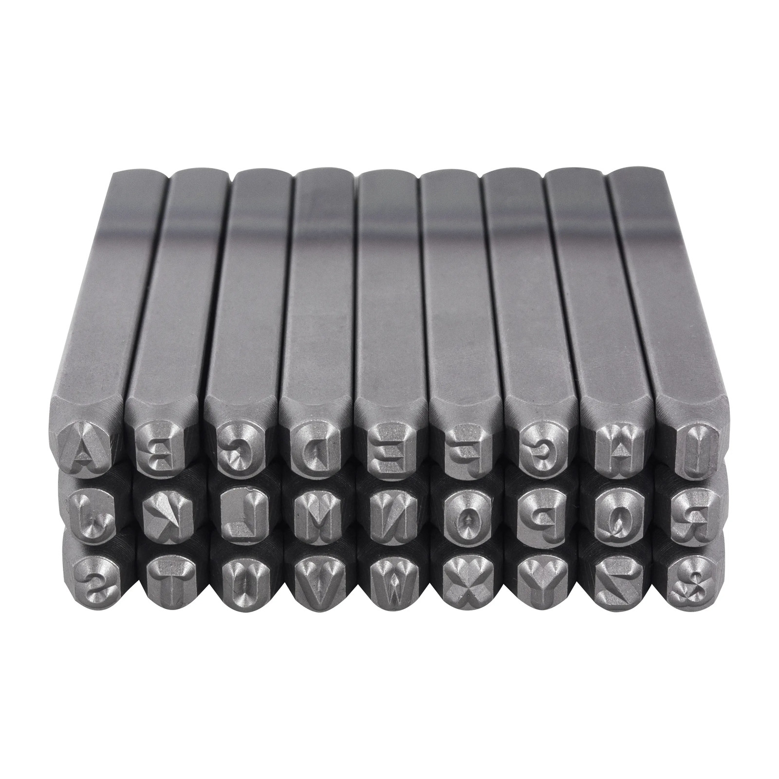 Juego de Letras de Golpe de Acero 1/8" (3 mm)