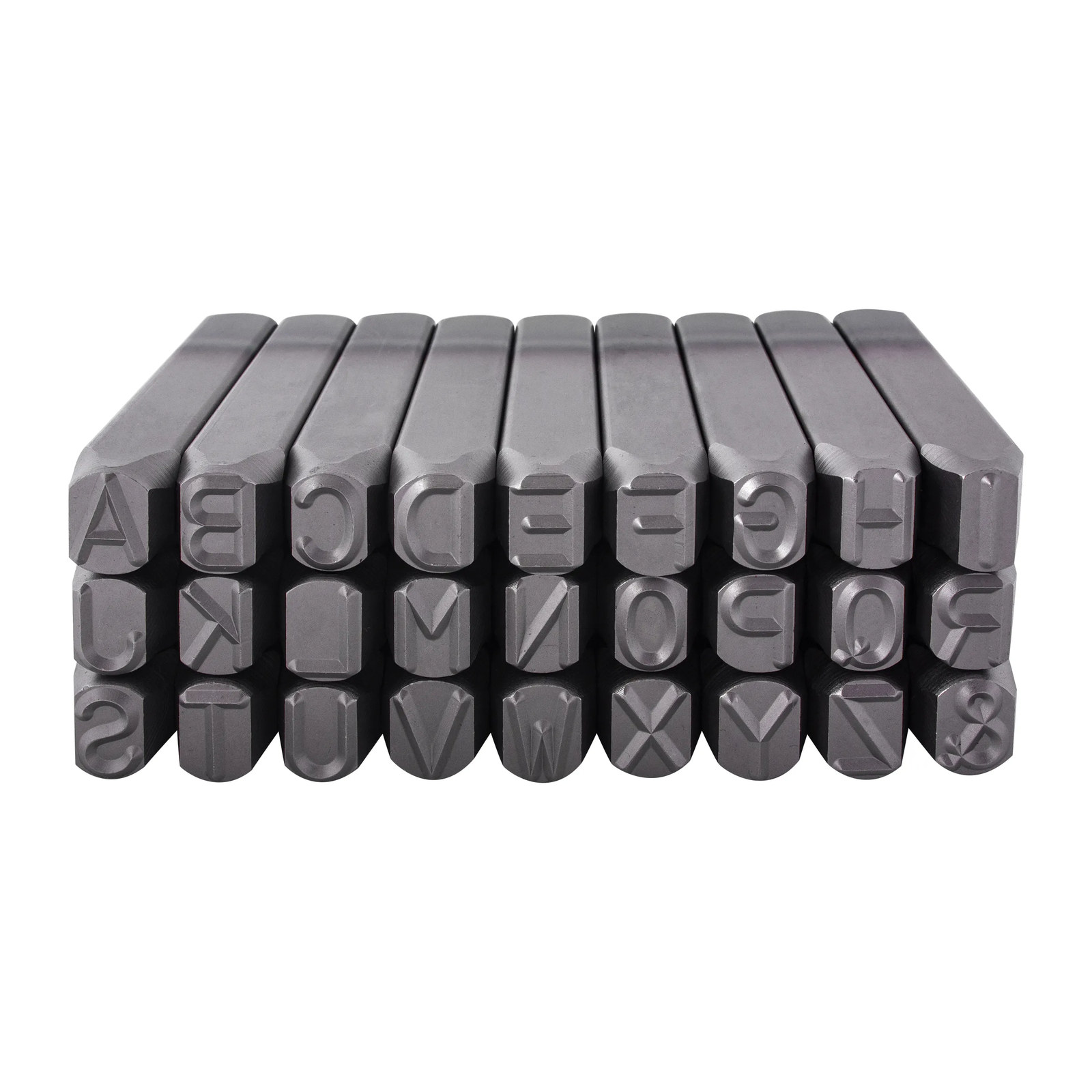 Juego de Letras de Golpe de Acero 1/2" (12 mm)