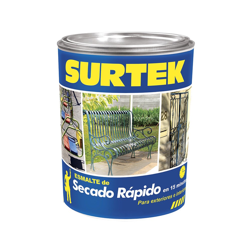 Esmalte de secado rápido 1 Lt color canario Surtek