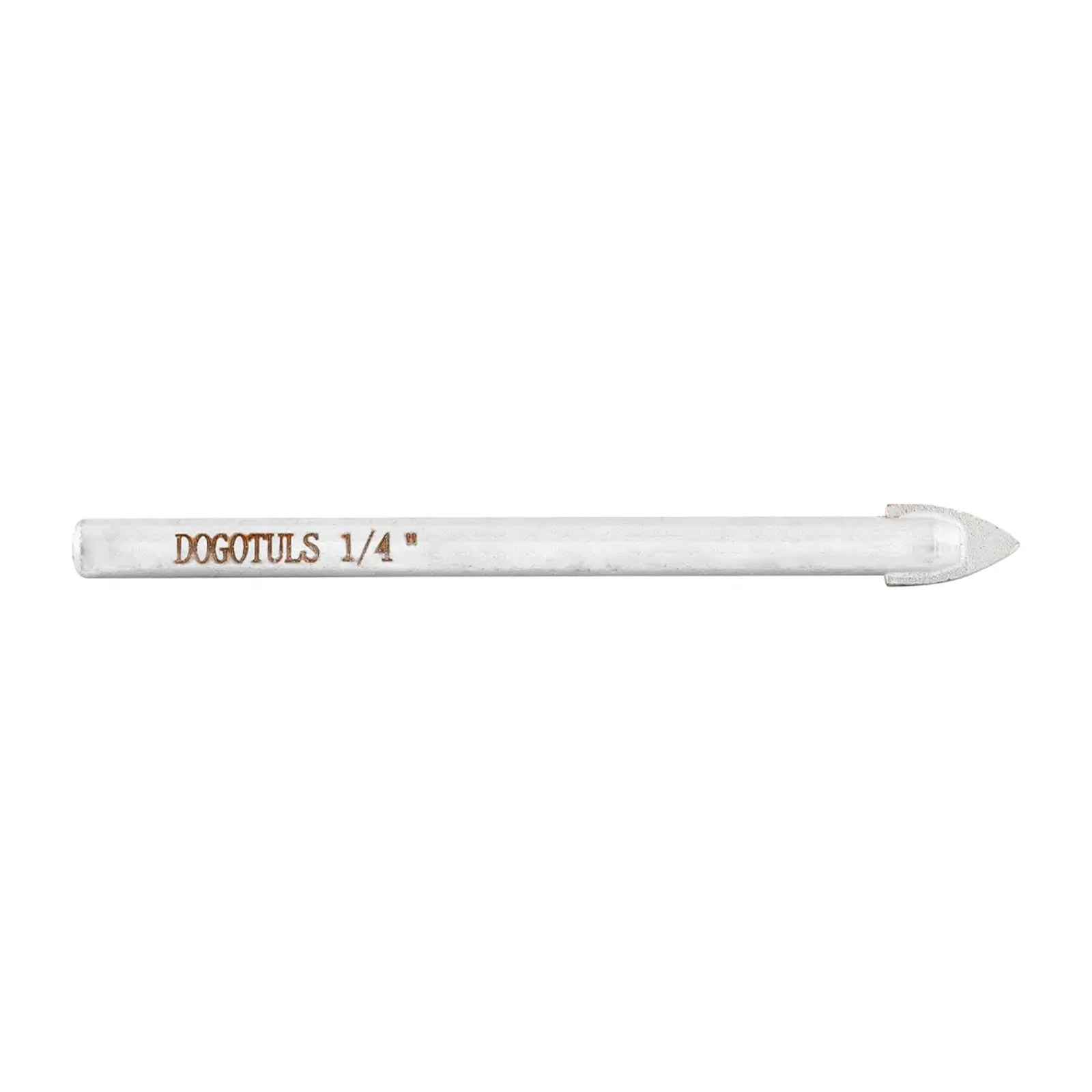 Broca para Vidrio y Cerámica 1/4" Punta Carburo