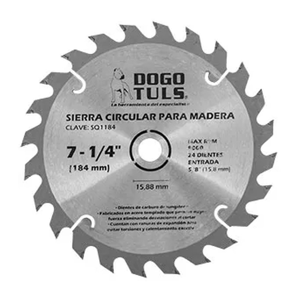 Sierra Circular para Madera 7-1/4" 24D Entrada 5/8"