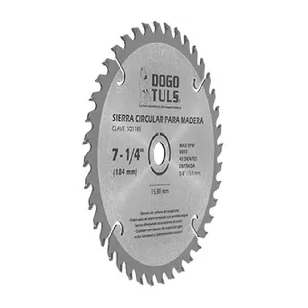 Sierra Circular para Madera 7-1/4" 40D Entrada 5/8" - Imagen 2