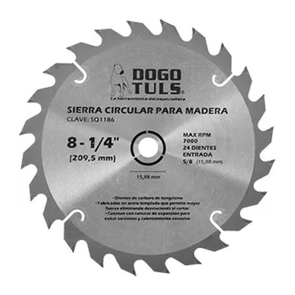 Sierra Circular para Madera 8-1/4" 24D Entrada 5/8"