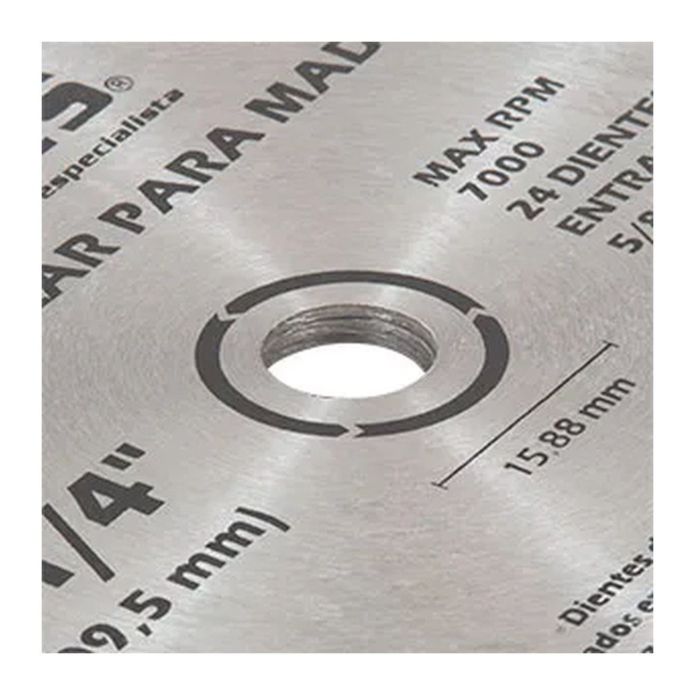 Sierra Circular para Madera 8-1/4" 24D Entrada 5/8" - Imagen 4