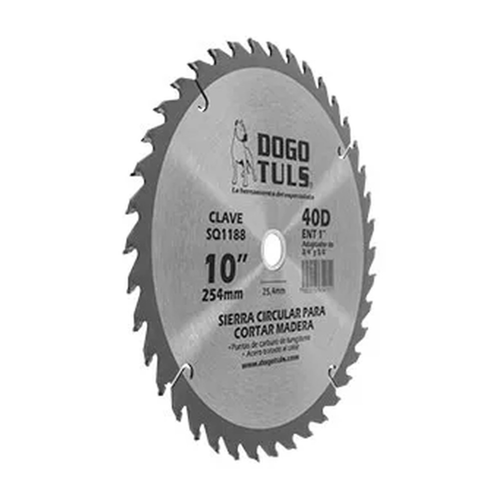 Sierra Circular para Madera 10" 40D Ent. 1" - Imagen 2