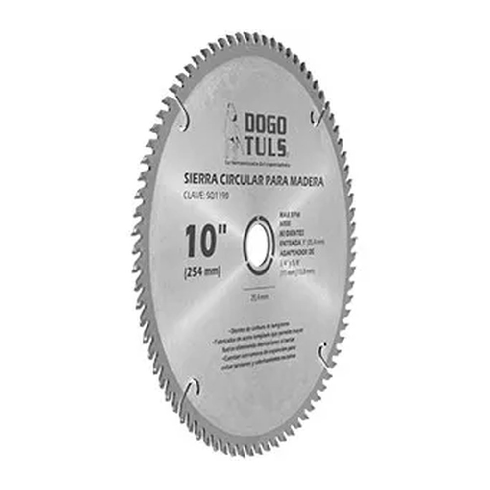 Sierra Circular para Madera 10" 80D Ent. 1" - Imagen 2