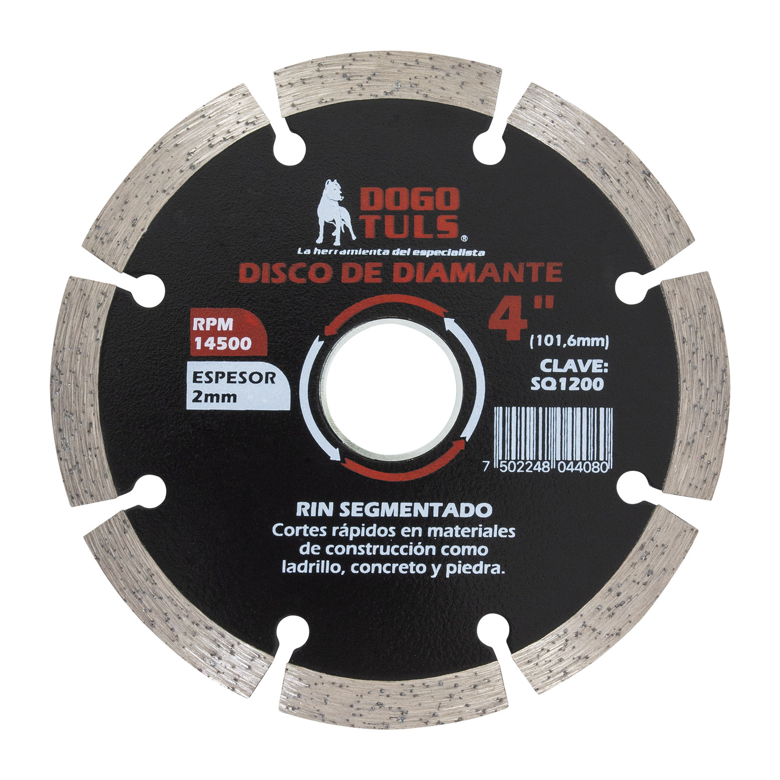 Disco de Diamante Rin Segmentado 4"