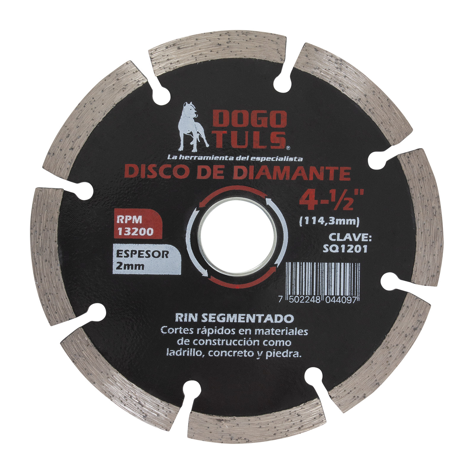 Disco de Diamante Rin Segmentado 4-1/2"
