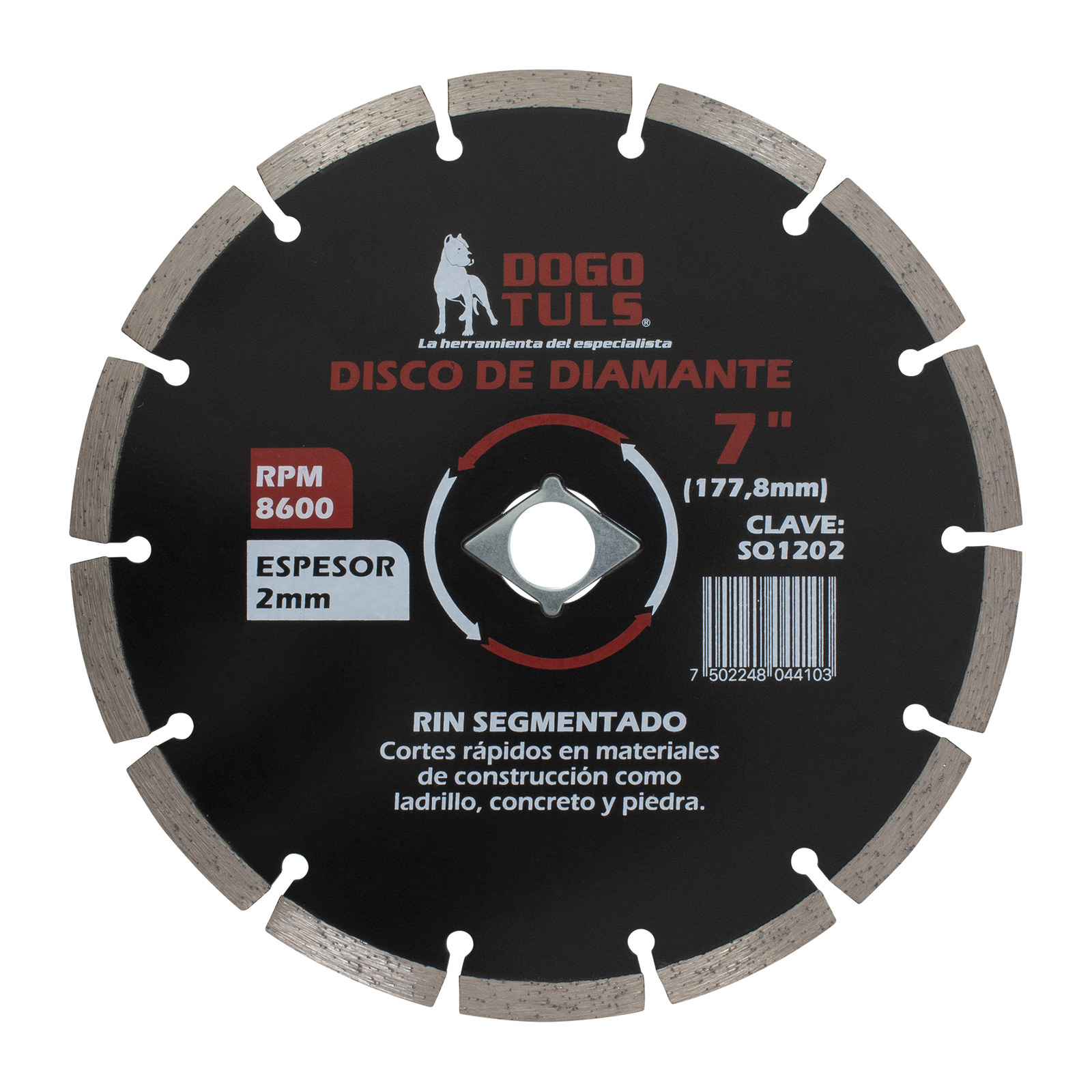Disco de Diamante Rin Segmentado 7"