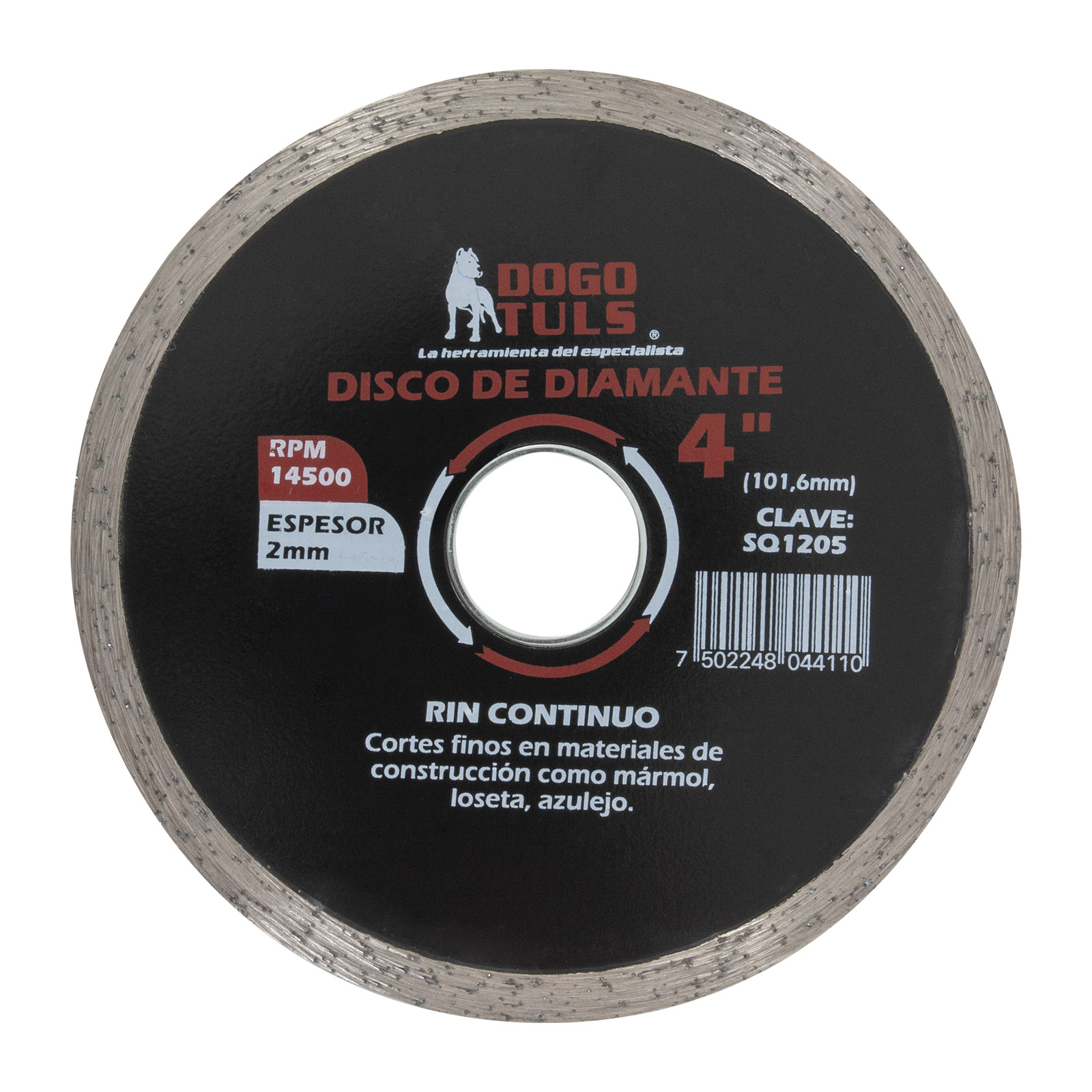 Disco de Diamante Rin Continuo 4"