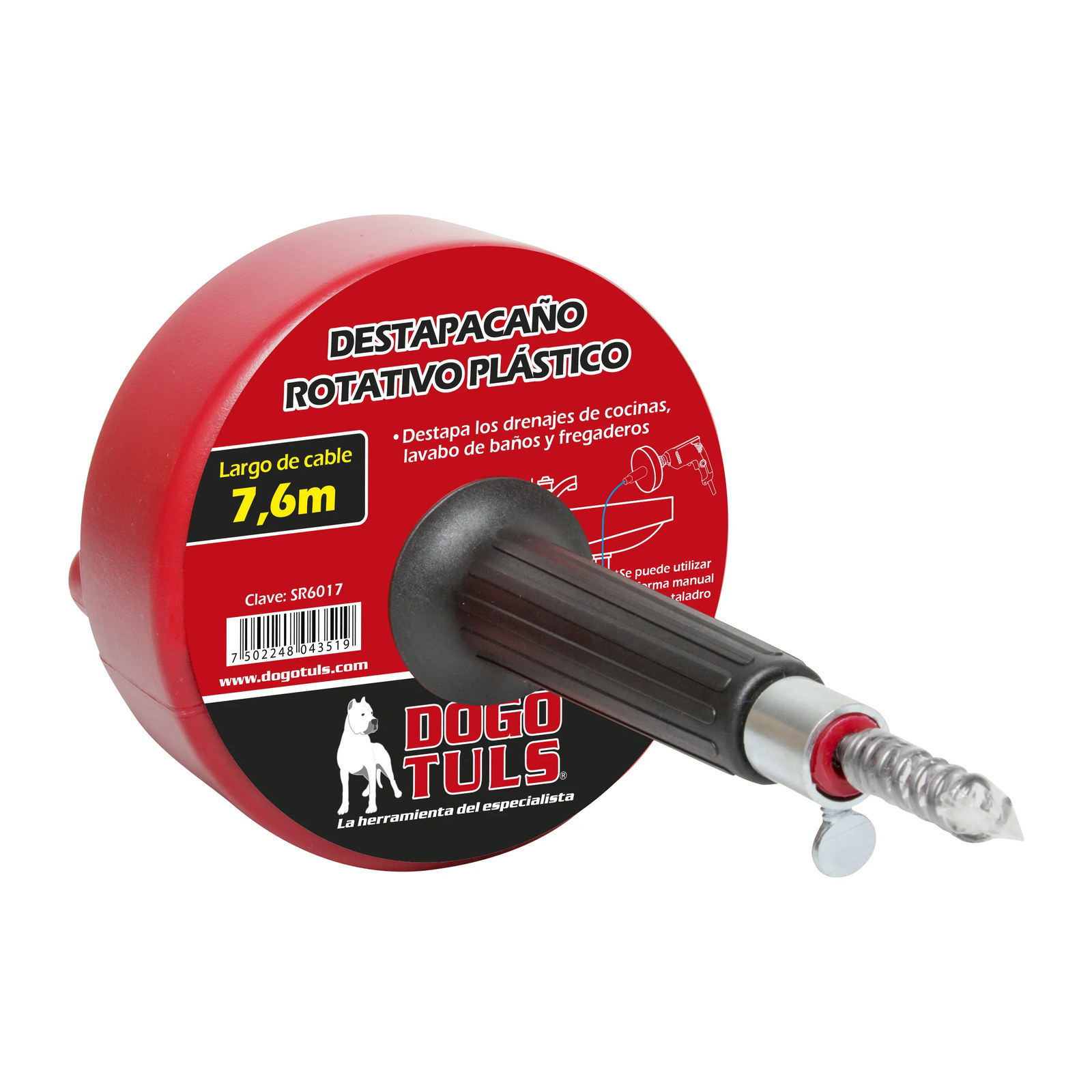 Destapacaño Rotativo 7.6 m Uso General