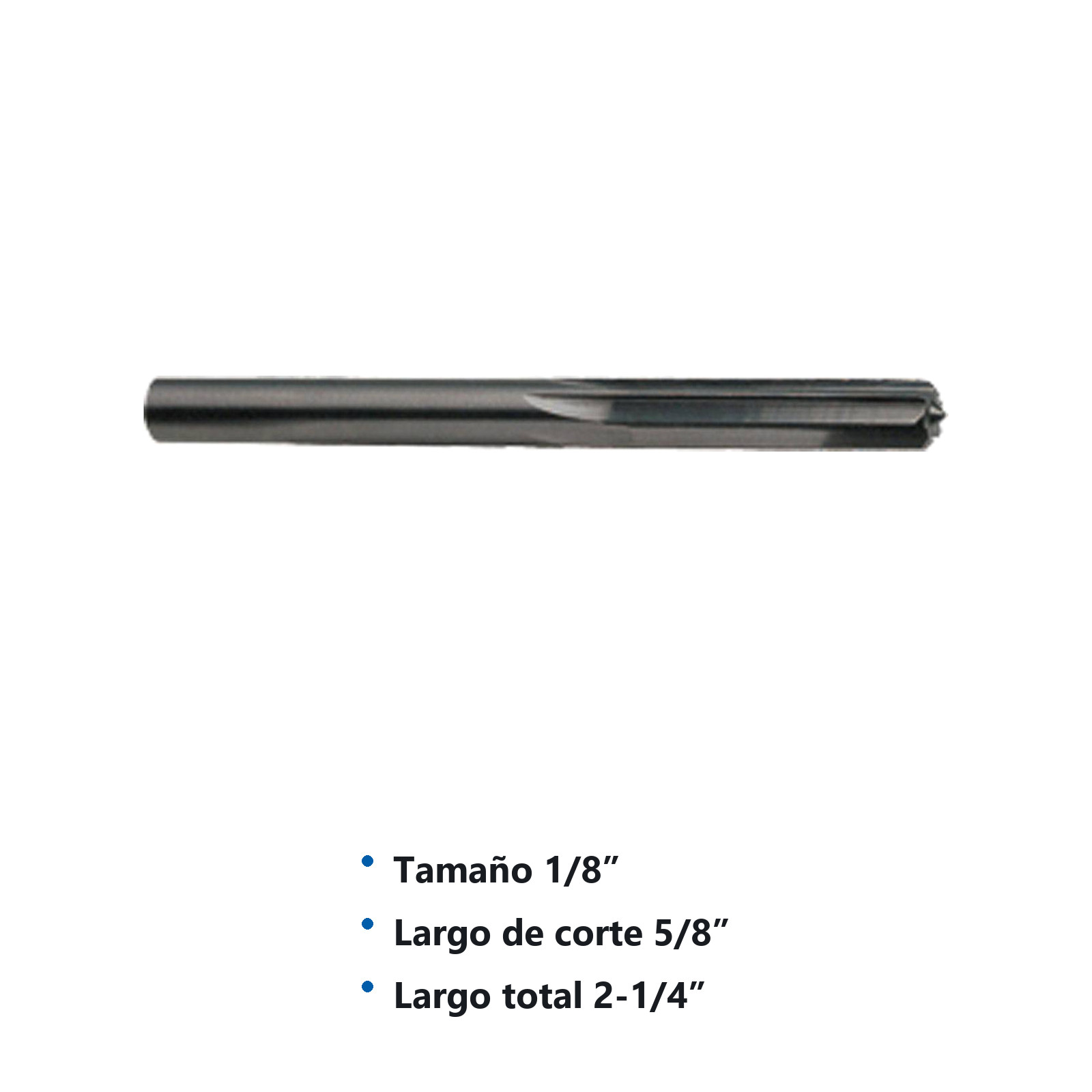 RIMA RECTA CARBURO 1/8" S/REC - Imagen 2
