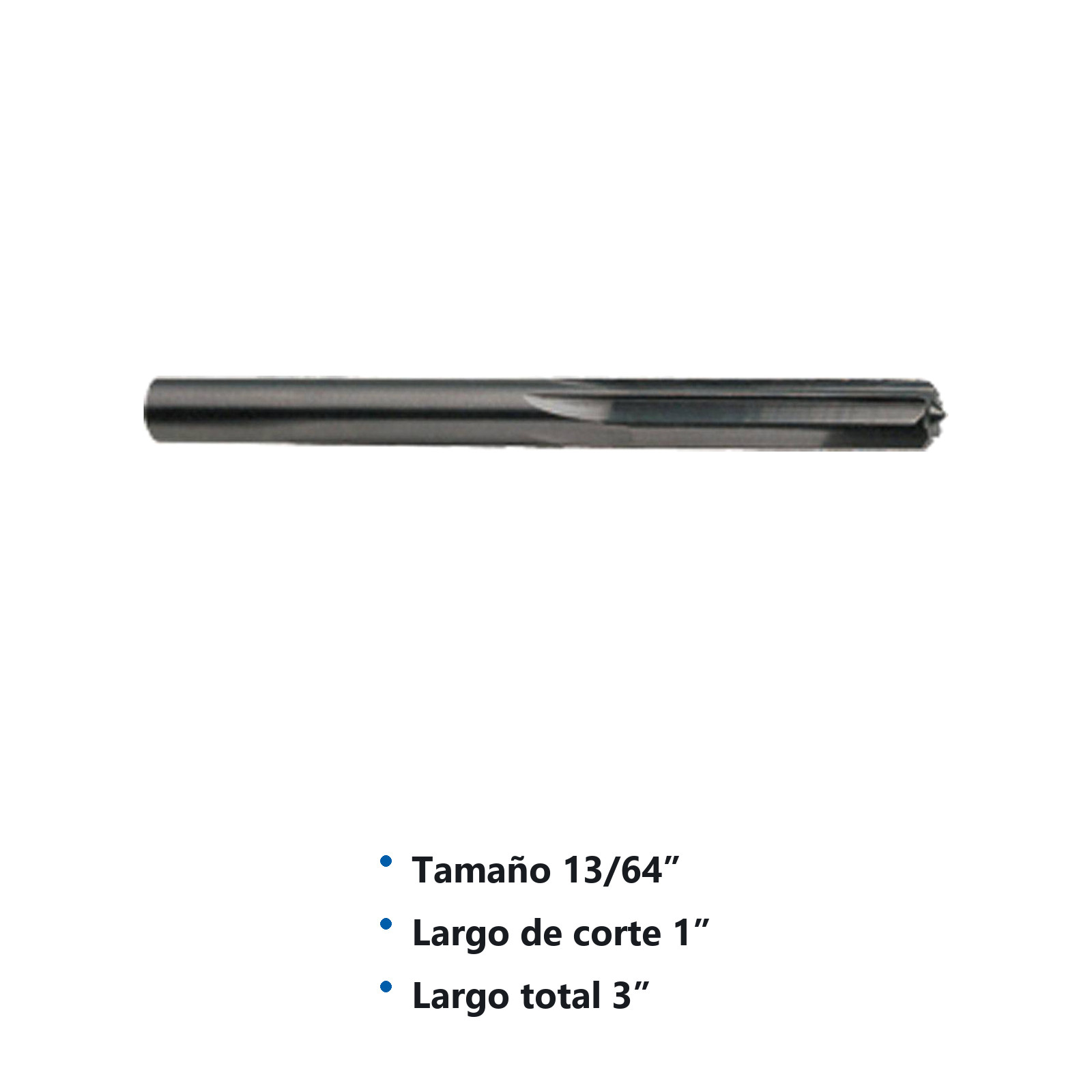 RIMA RECTA CARBURO 13/64" S/REC - Imagen 2