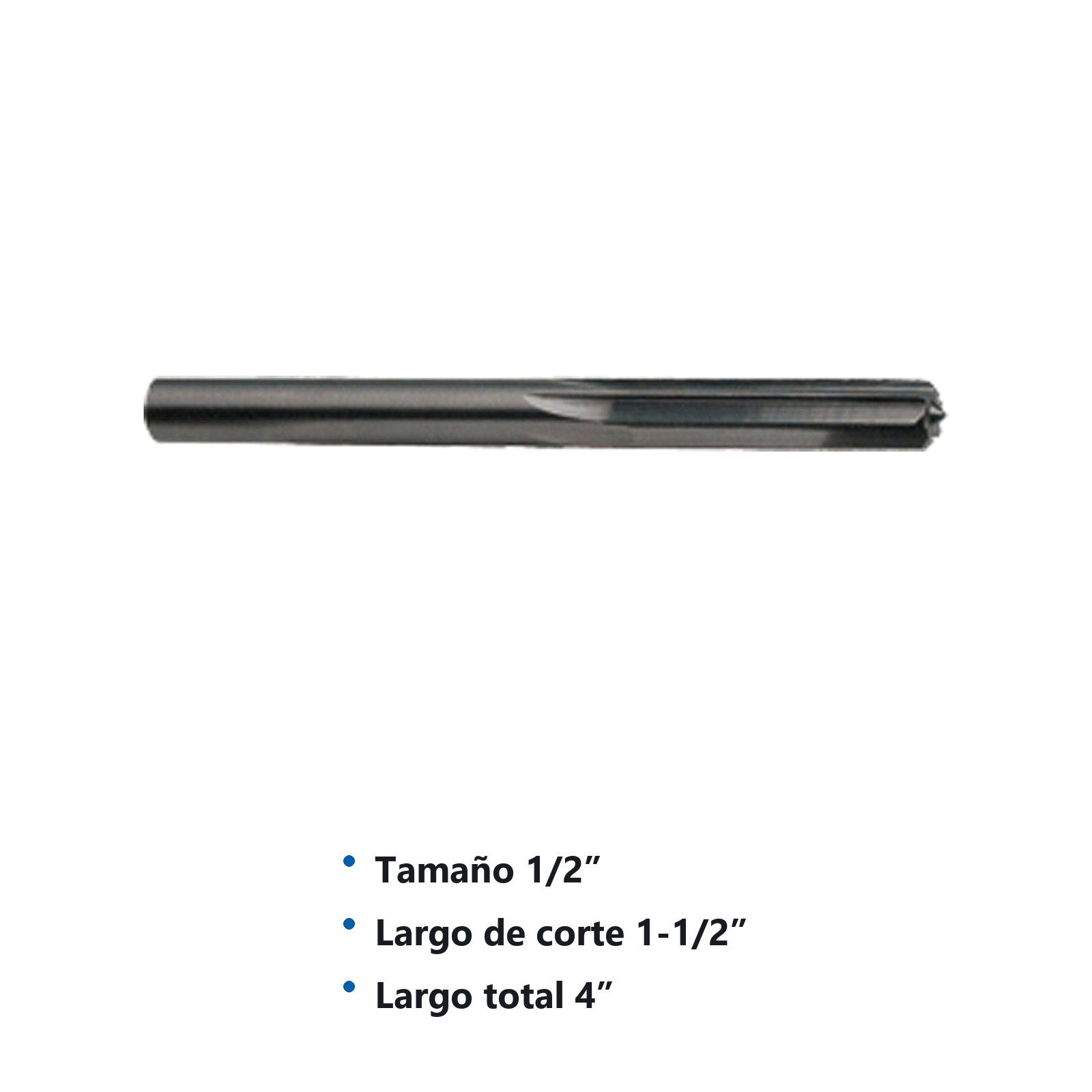 RIMA RECTA CARBURO 1/2" S/REC - Imagen 2