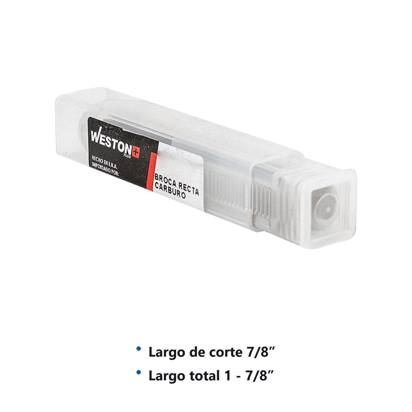 BROCA FLAUTA RECTA CARBURO 3.0MM ZANCO RECTO - Imagen 3
