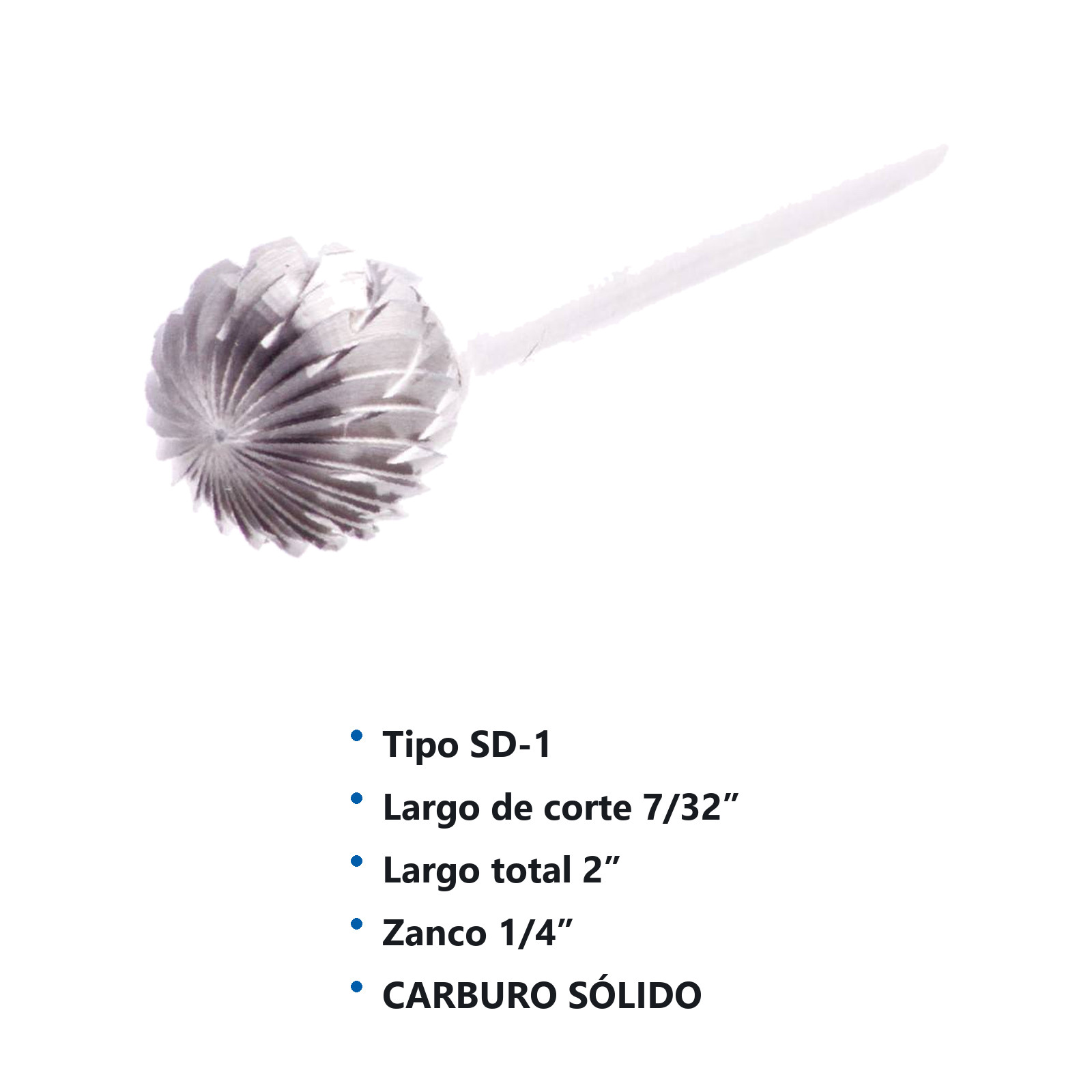 LIMA ROTATIVA SD-1 1/4" DOBLE CORTE - Imagen 2