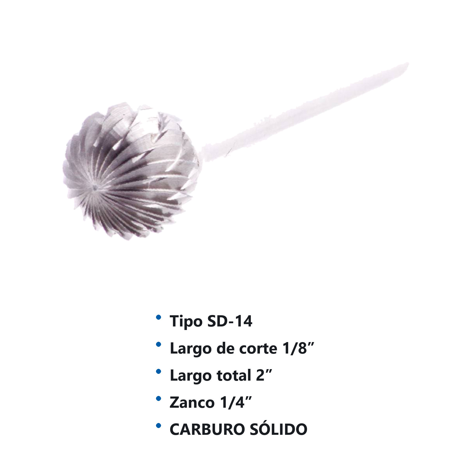 LIMA ROTATIVA SD-14 3/16" DOBLE CORTE - Imagen 2