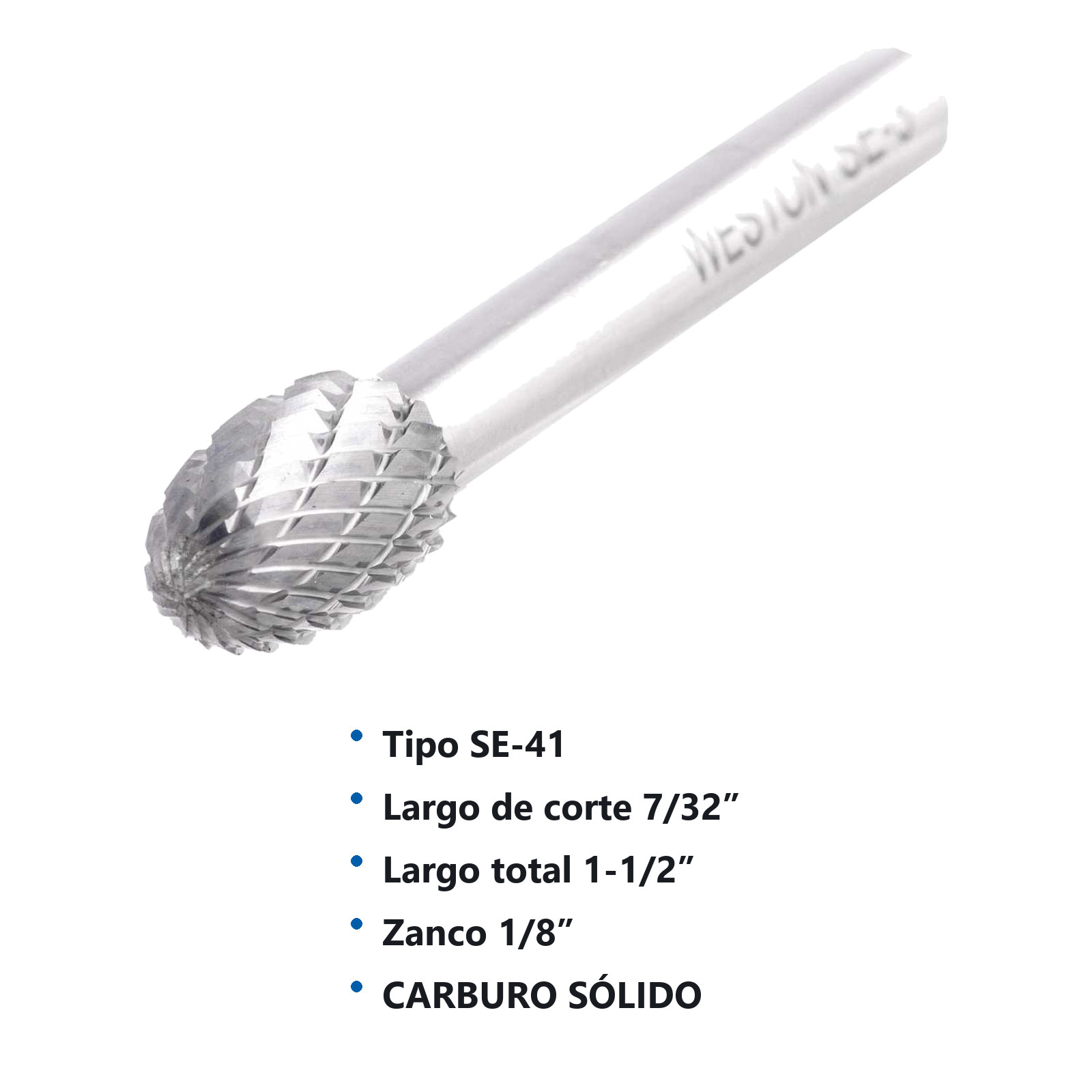 LIMA ROTATIVA SE-41 1/8" DOBLE CORTE - Imagen 2