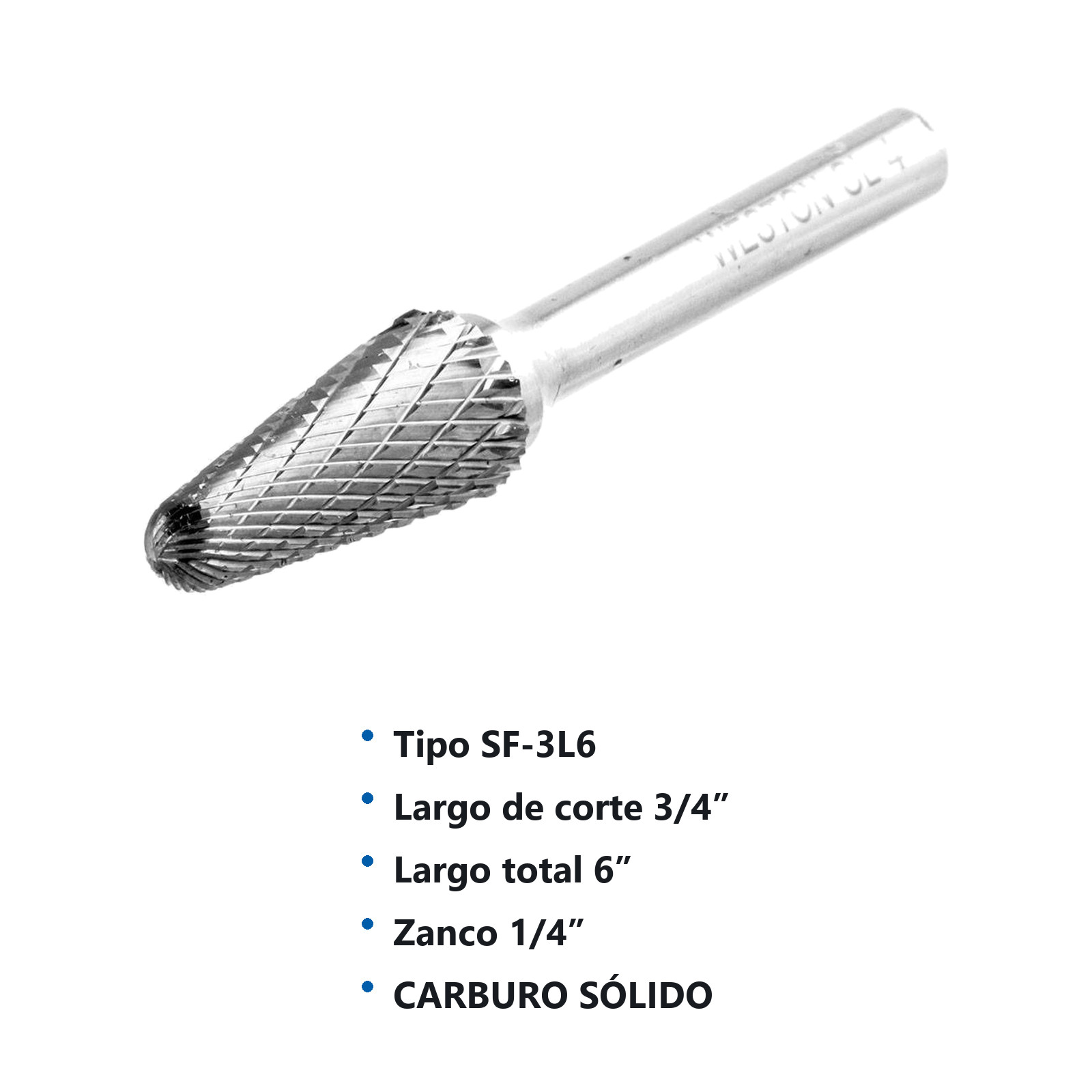 LIMA ROTATIVA SF-3 3/8"X6" DOBLE CORTE - Imagen 2