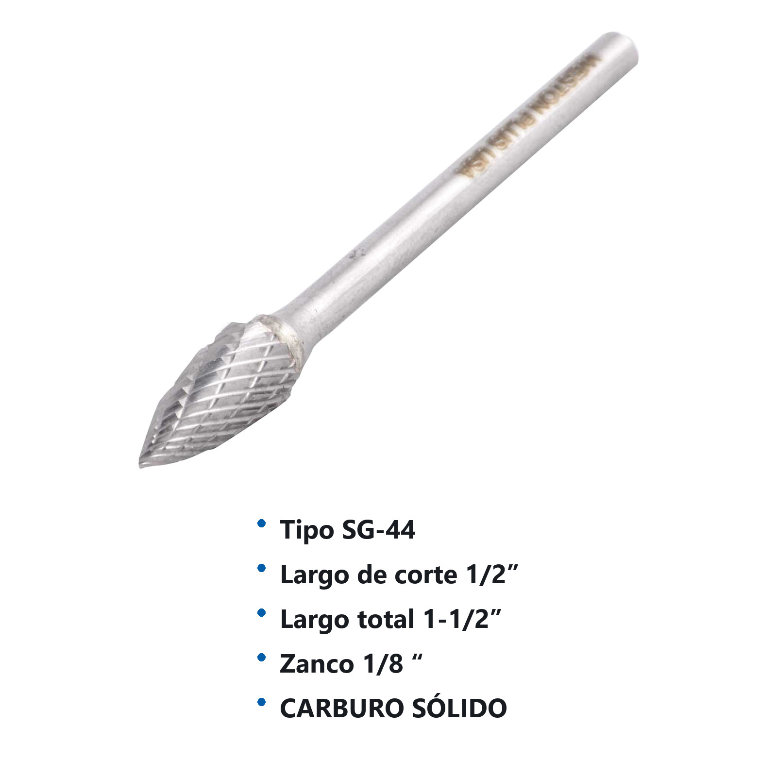 LIMA ROTATIVA SG-44 1/8" DOBLE CORTE - Imagen 2