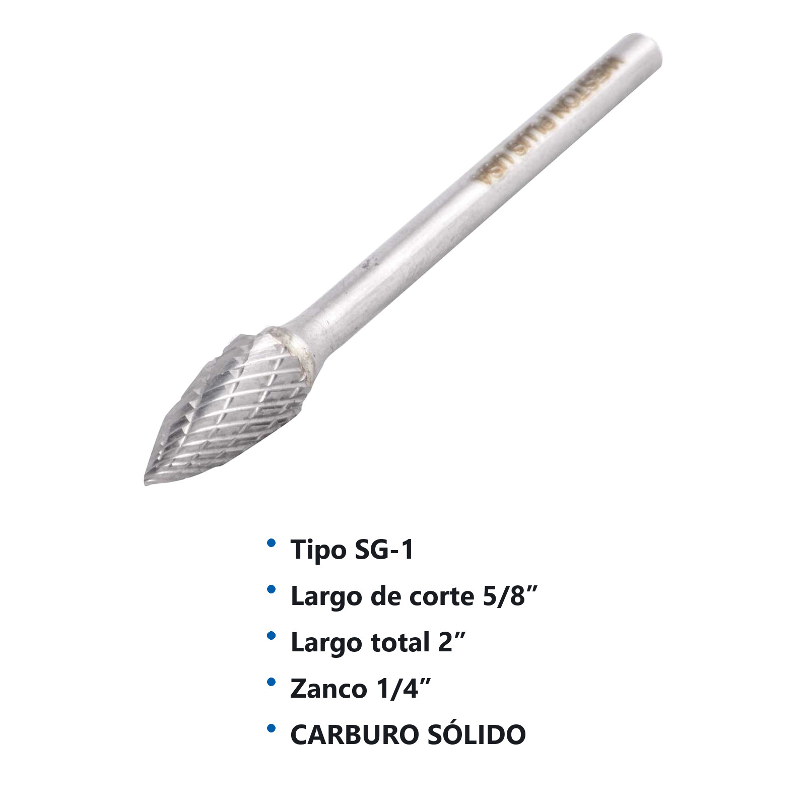 LIMA ROTATIVA SG-1 1/4" DOBLE CORTE - Imagen 2