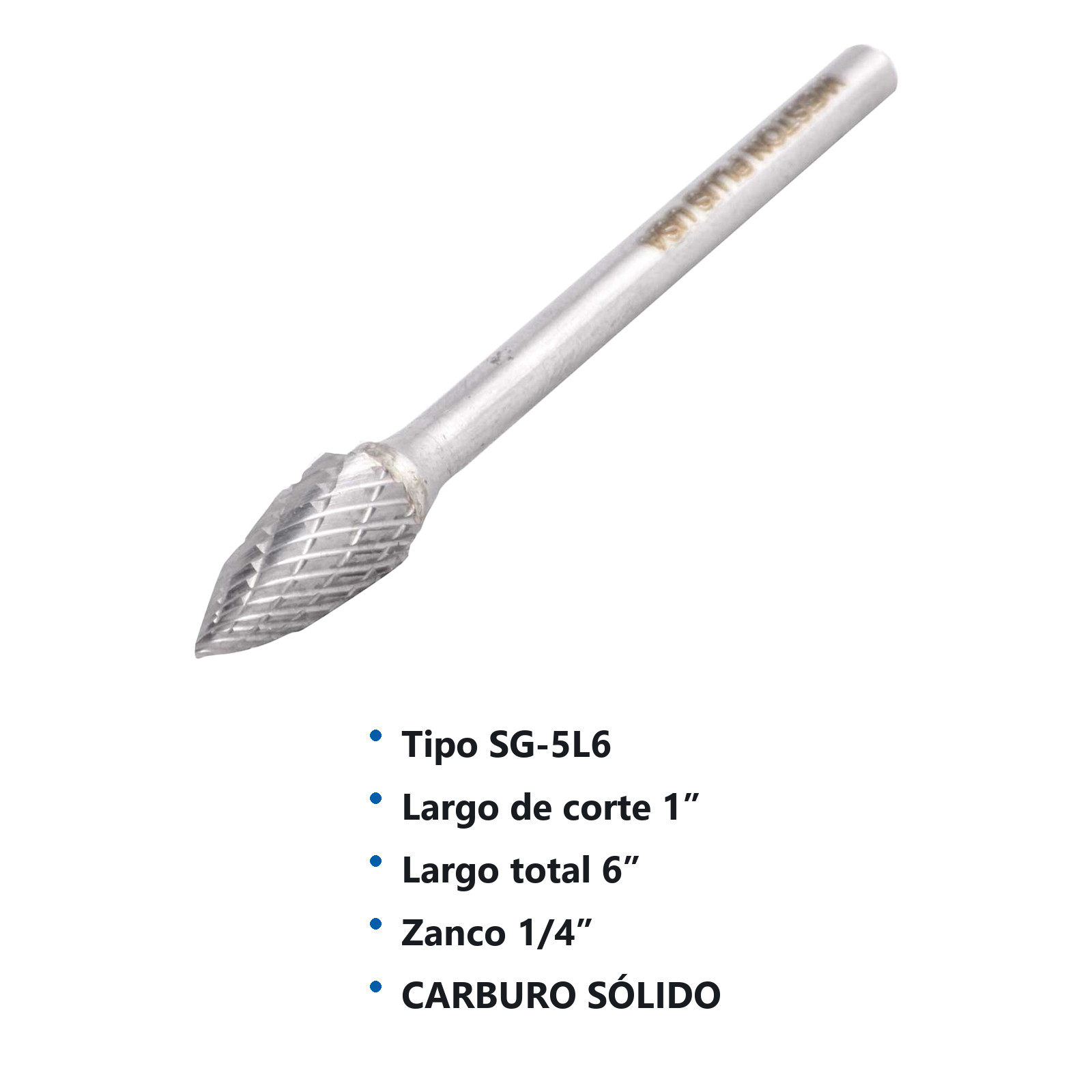 LIMA ROTATIVA SG-5 1/2" X 6 DOBLE CORTE - Imagen 2