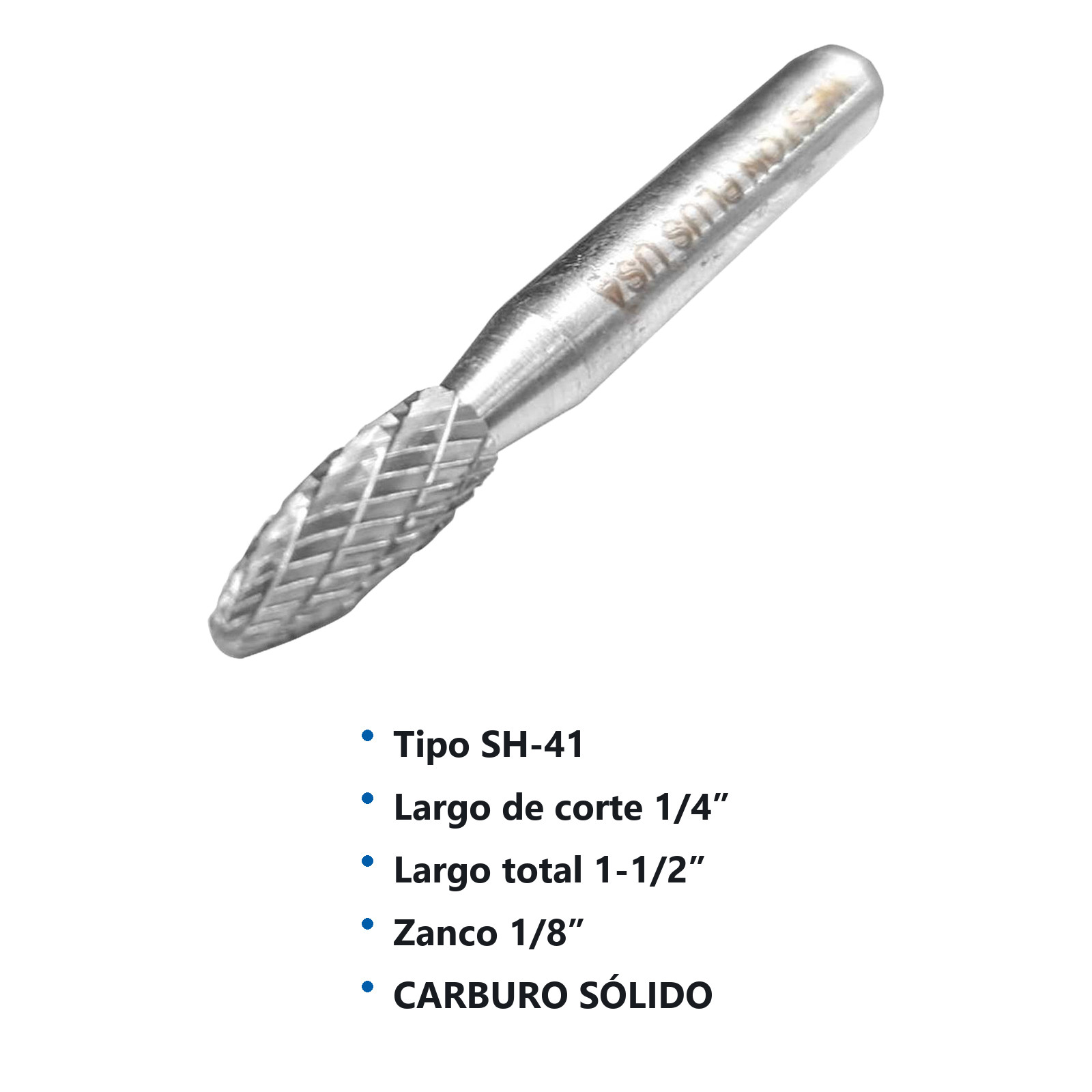 LIMA ROTATIVA SH-41 1/8" DOBLE CORTE - Imagen 2