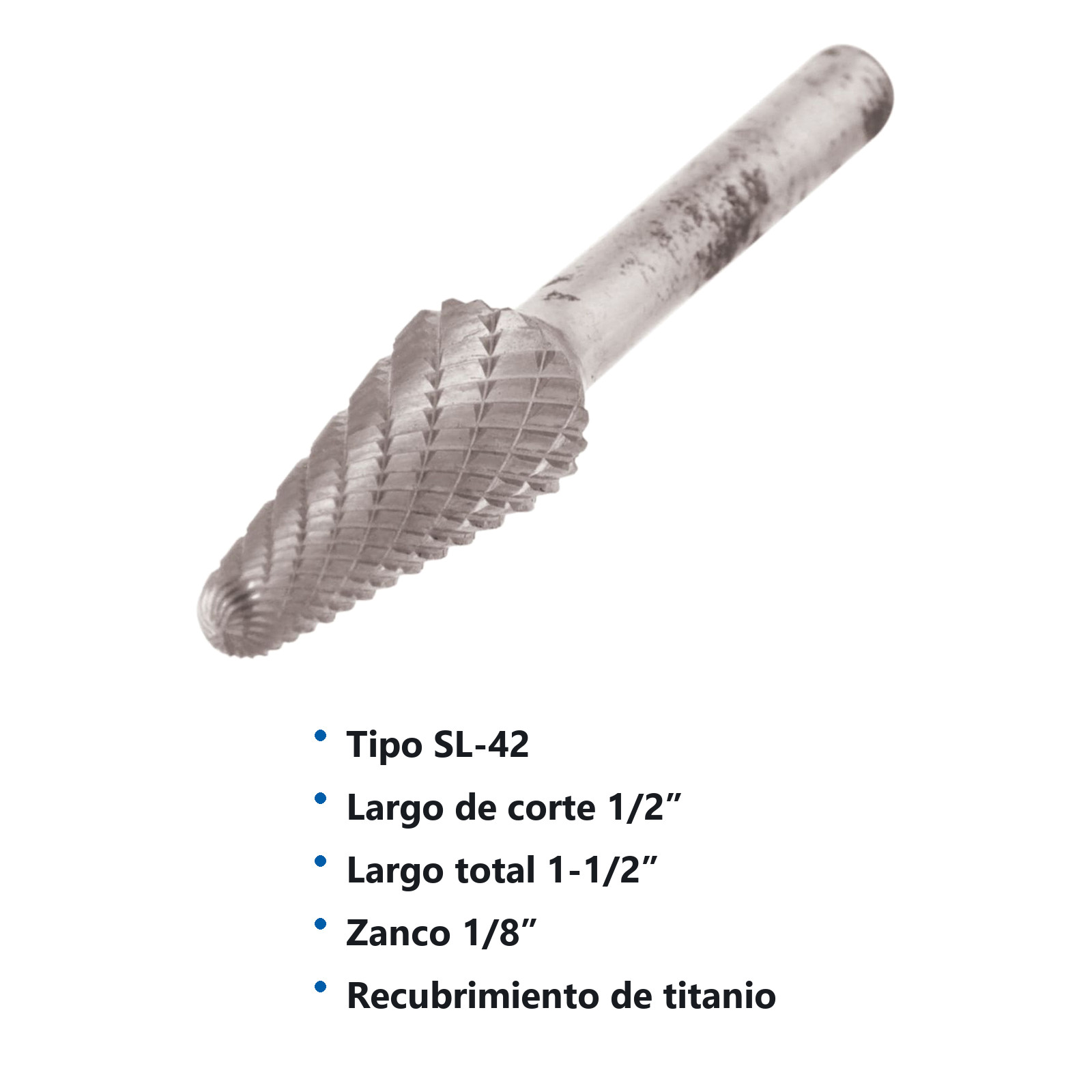 LIMA ROTATIVA SL-42 1/8" DOBLE CORTE - Imagen 2