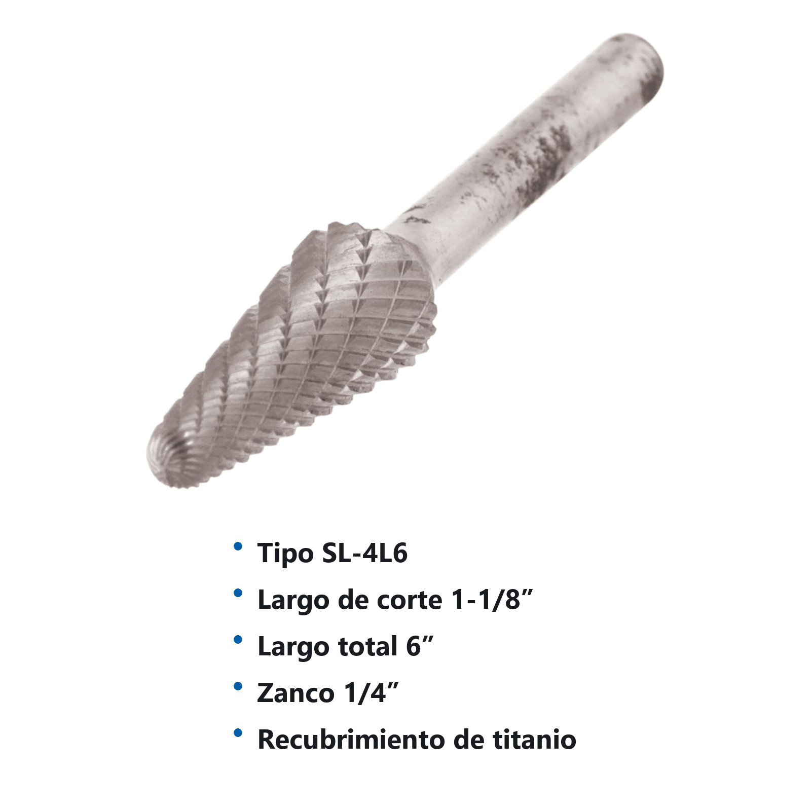 LIMA ROTATIVA SL-4 1/2"X 6" DOBLE CORTE - Imagen 2