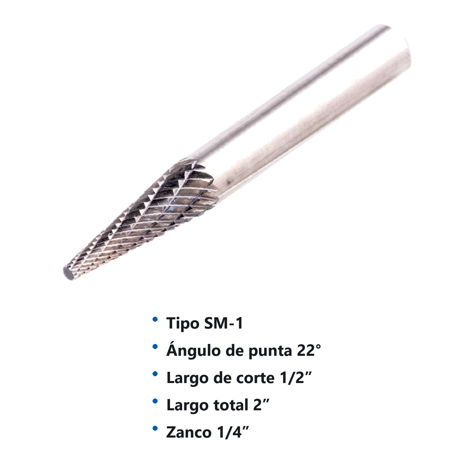 LIMA ROTATIVA SM-1 1/4" DOBLE CORTE - Imagen 2