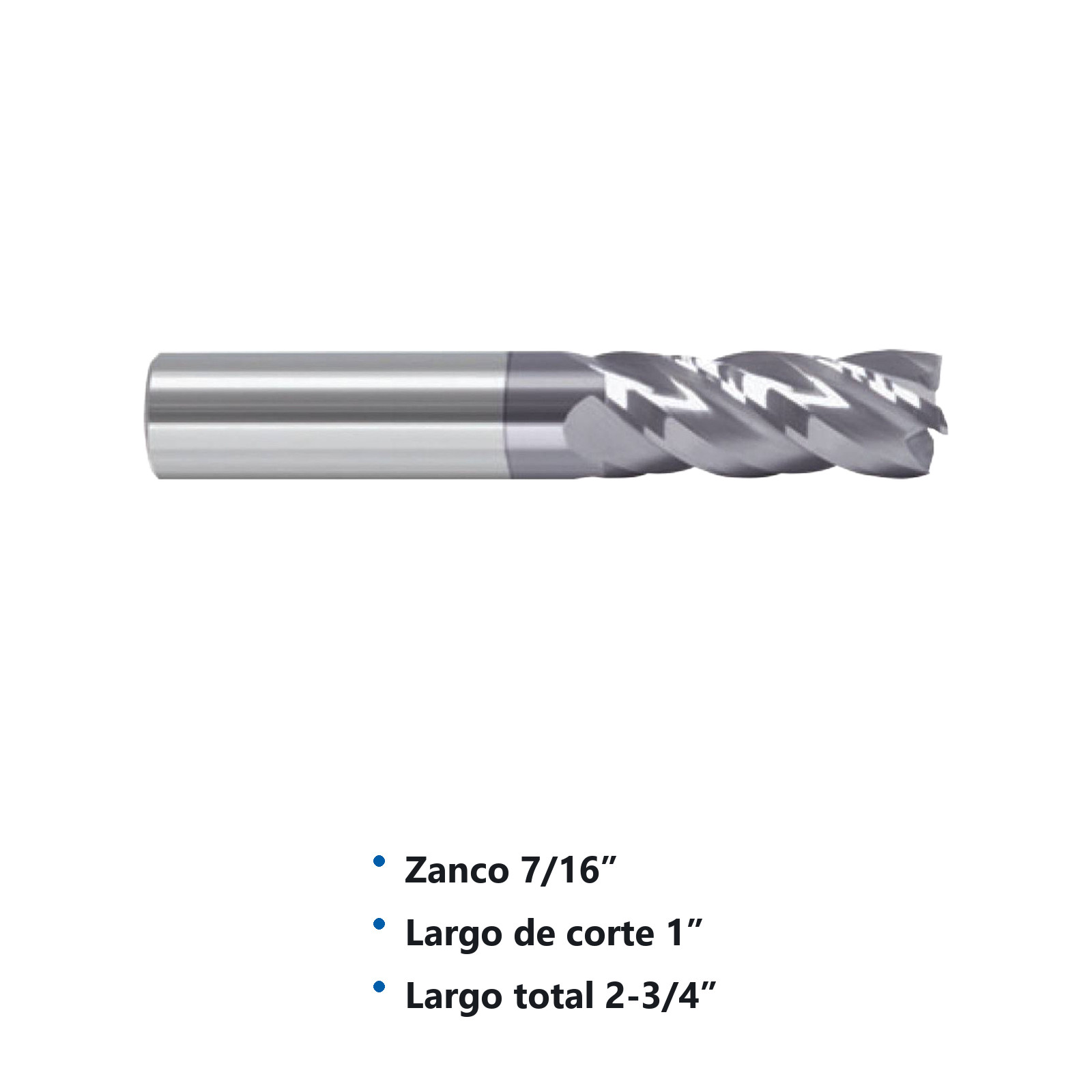 CORTADOR VERT CARBURO 7/16"4F C/REC ALTICRN - Imagen 2