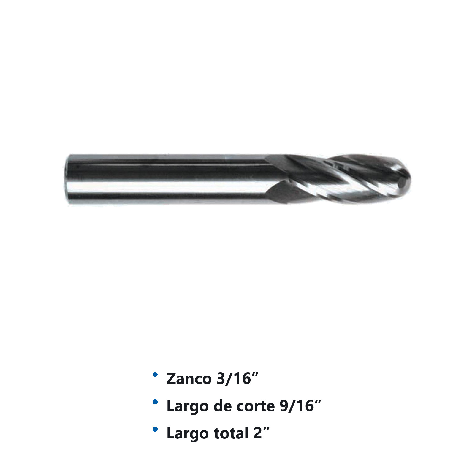 CORT. VERT. RADIAL CARBURO 3/16 X 3/16" 4F - Imagen 2