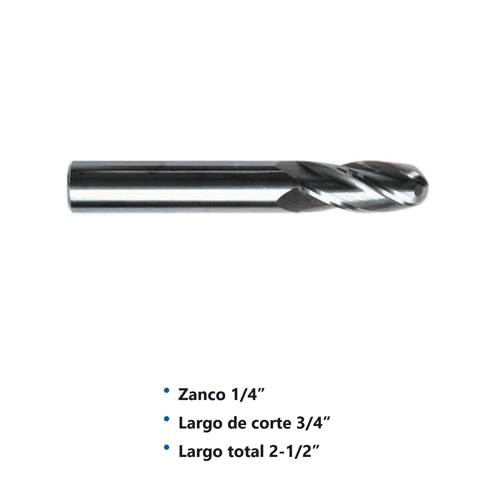 CORT. VERT. RADIAL CARBURO 1/4 X 1/4" 4F - Imagen 2