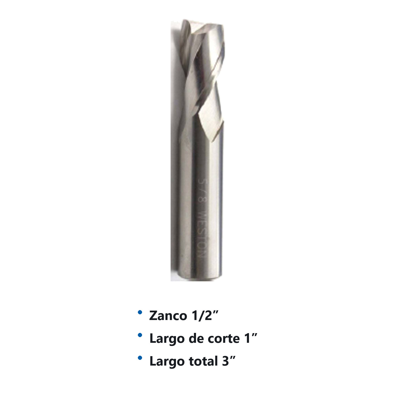 CORTADOR VERT. CARBURO 1/2 X 1/2" 2F - Imagen 2
