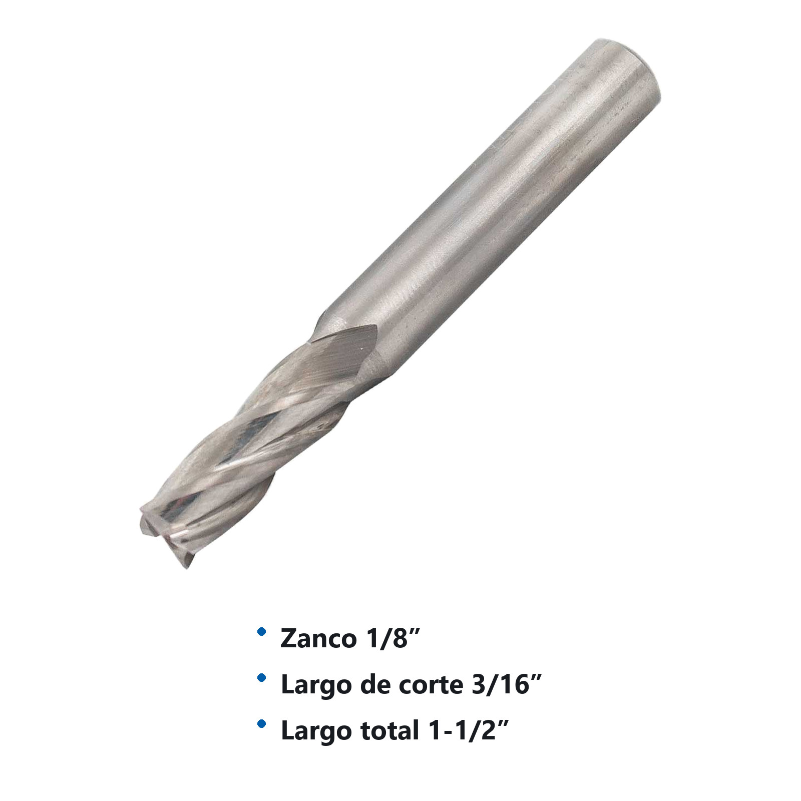 CORT. VERT. CARBURO 1/16 X 1/8" 4F - Imagen 3