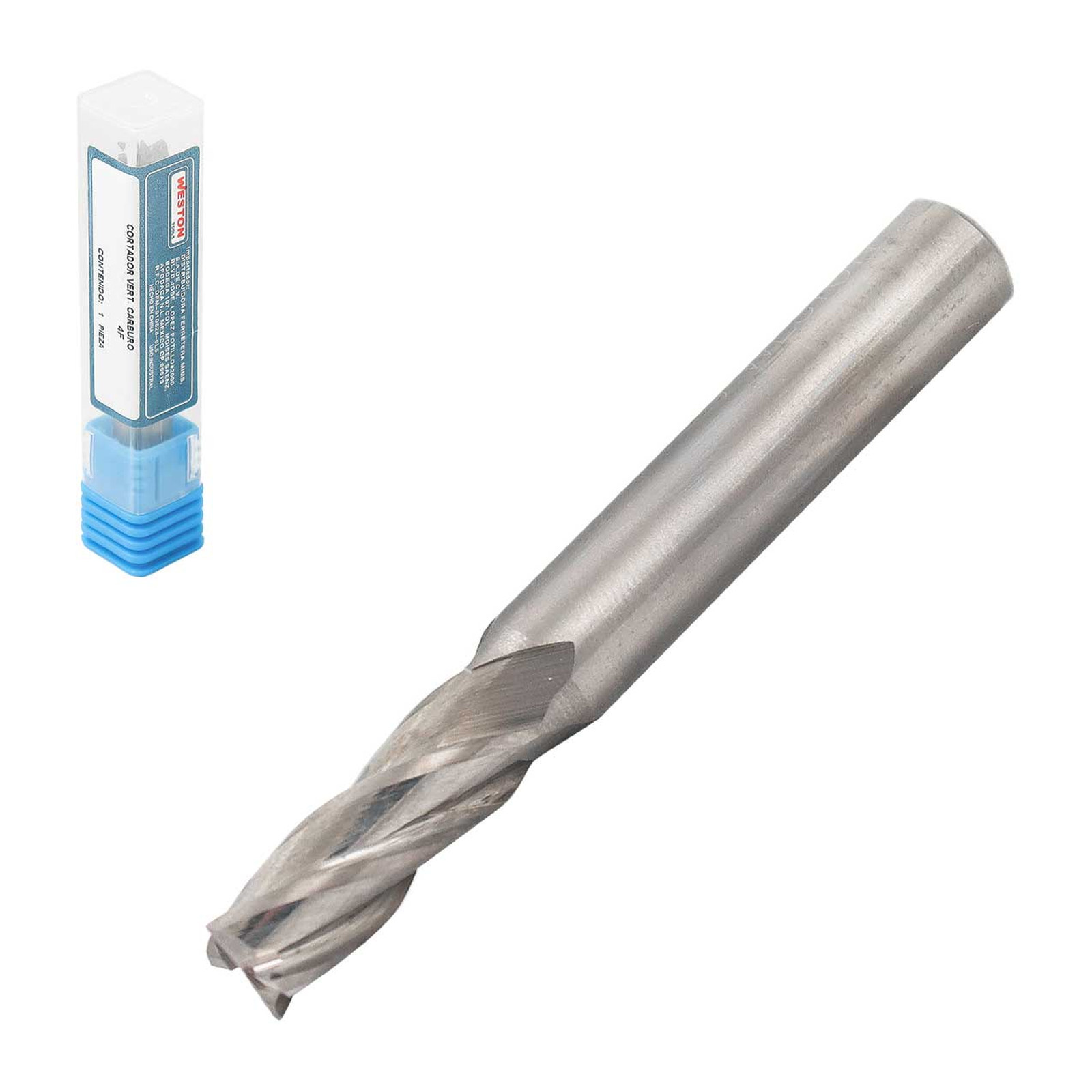 Cortador Vertical de Carburo 3/8" x 3/8" 4 Flautas Weston