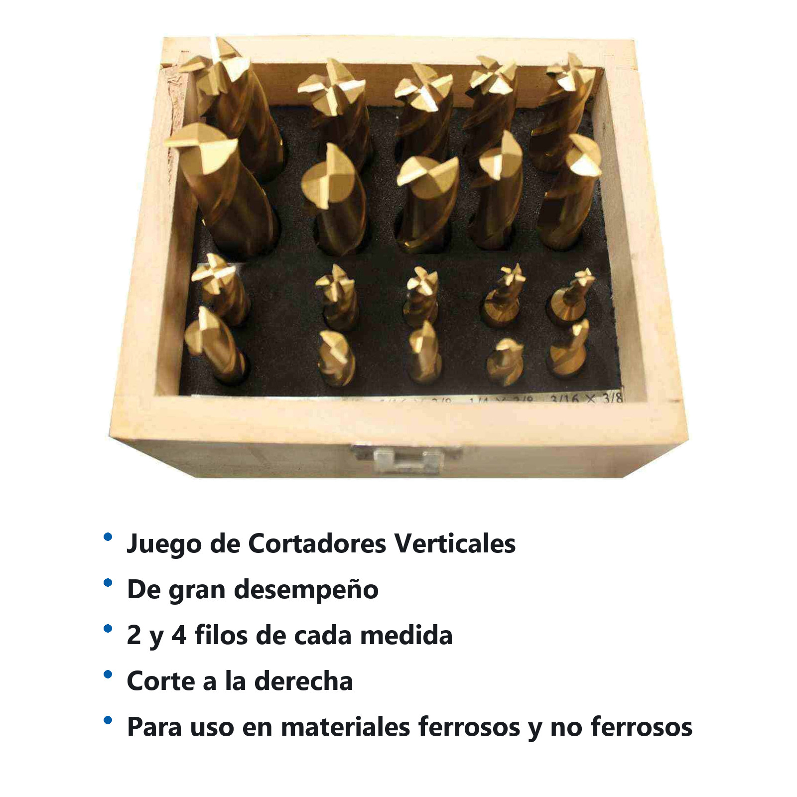 CORTADOR VERTICAL C/TITANIO JGO. 20 PZ. - Imagen 2