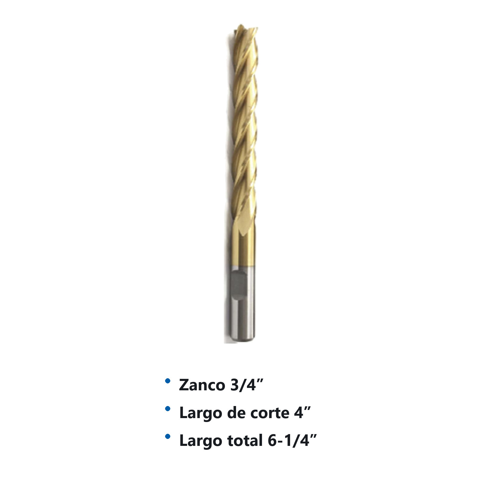 CORTADOR VERTICAL 3/4 X 3/4" 4F E/LGO TITANIO - Imagen 2