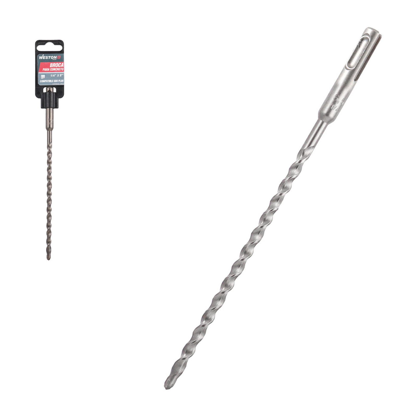 Broca para Concreto Zanco SDS Plus 1/4" x 8" Weston Plus
