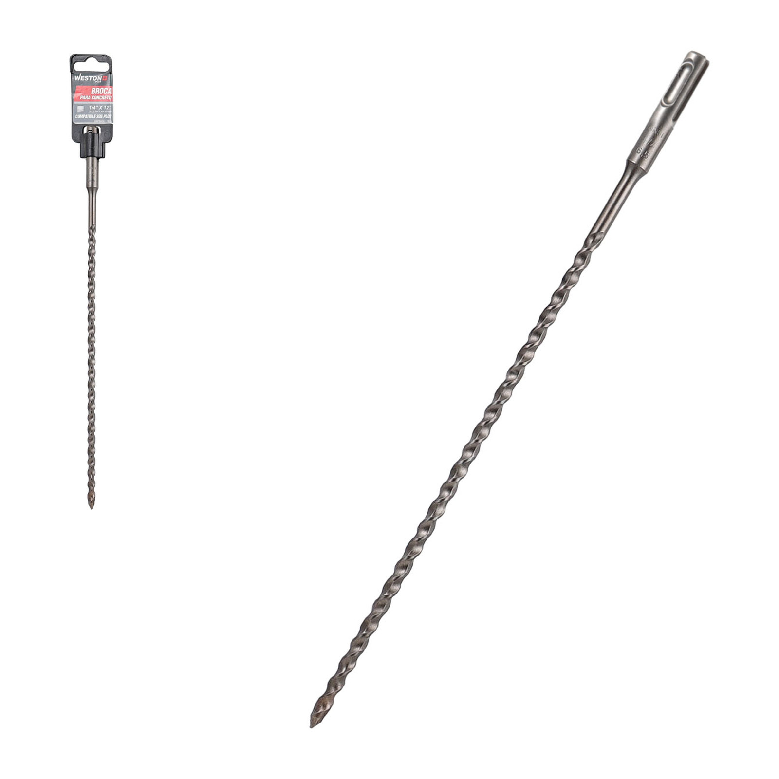 Broca para Concreto Zanco SDS Plus 1/4" x 12" Weston Plus