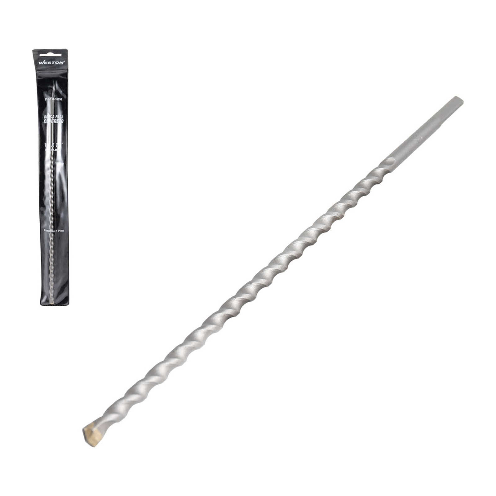 Broca para Concreto 1/4" x 12" Weston (2 piezas)