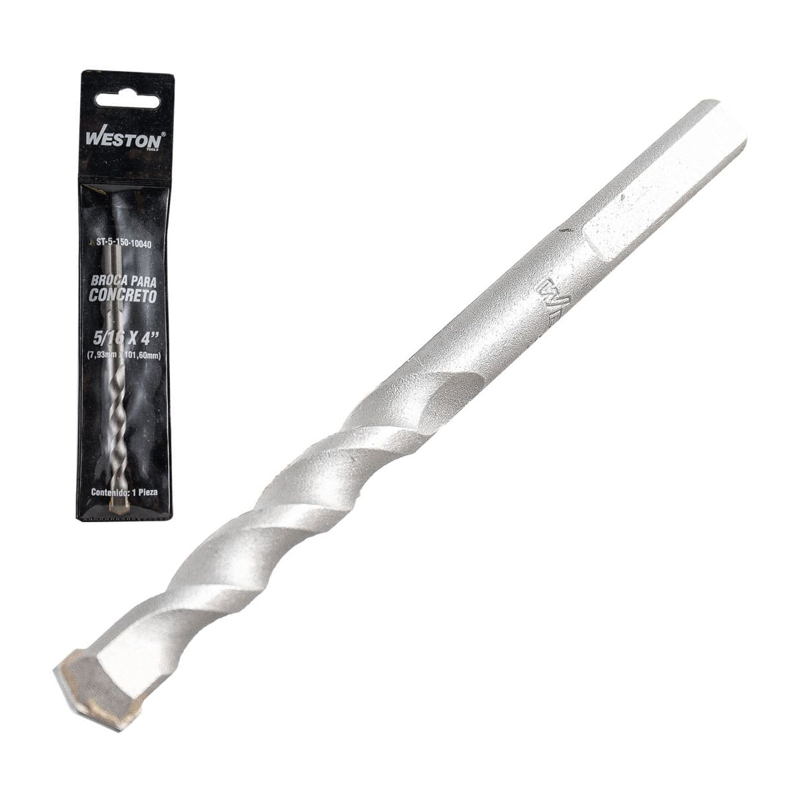 Broca para Concreto 5/16" x 4" Weston (Paquete de 10 piezas)