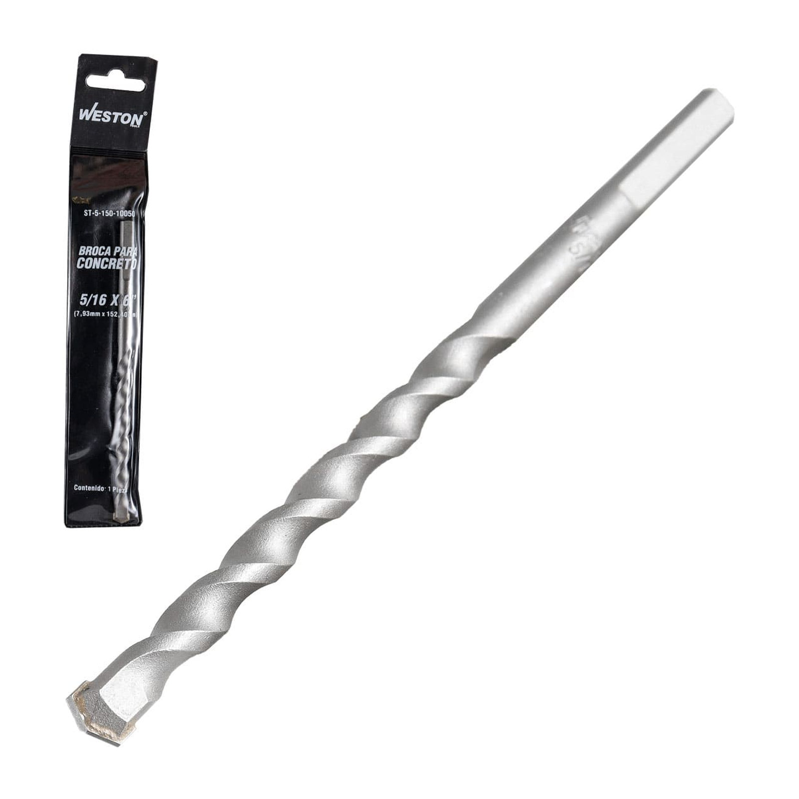 Broca para Concreto WESTON 5/16" x 6" (Paquete de 10 piezas)