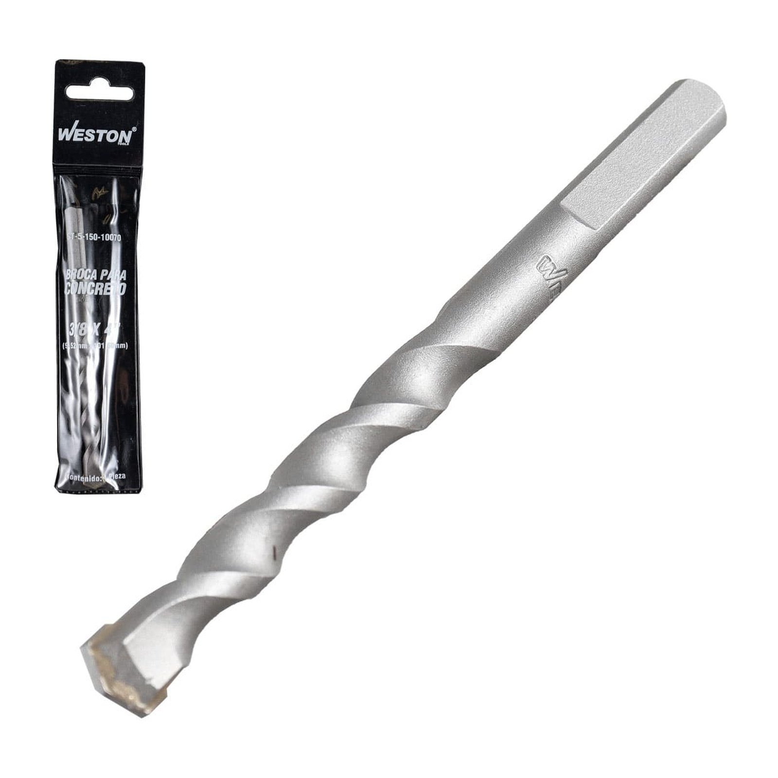 Broca para Concreto 3/8" x 4" Weston (Paquete de 10 piezas)