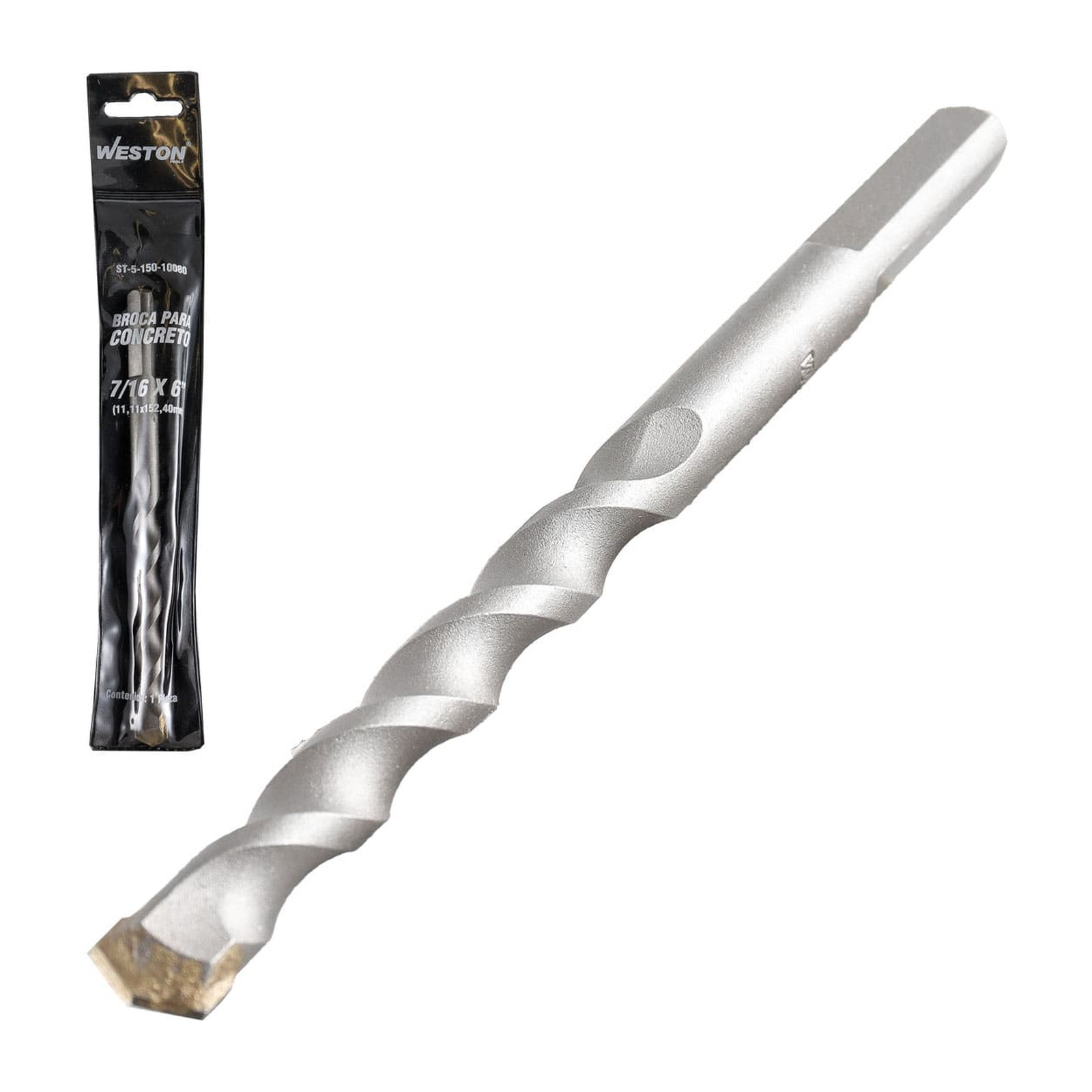 Broca para Concreto 7/16" x 6" Weston (Paquete de 10 piezas)