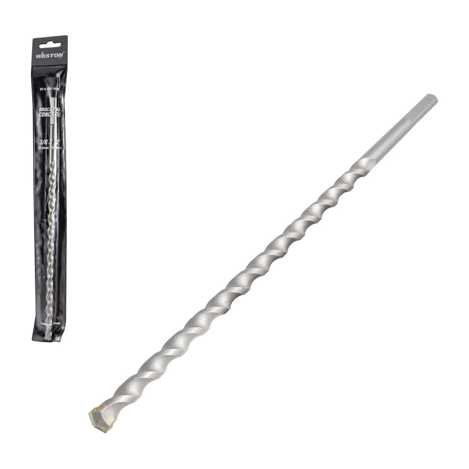Broca para Concreto 3/8" x 12" Weston (2 piezas)